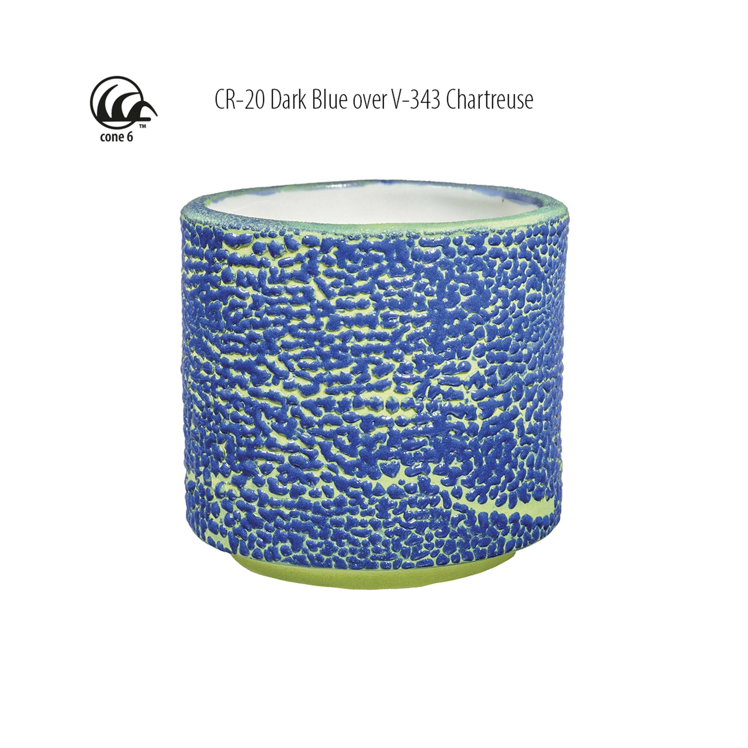 Amaco Crawls Glaze - CR-20 Dark Blue, Pint | BLICK Art Materials