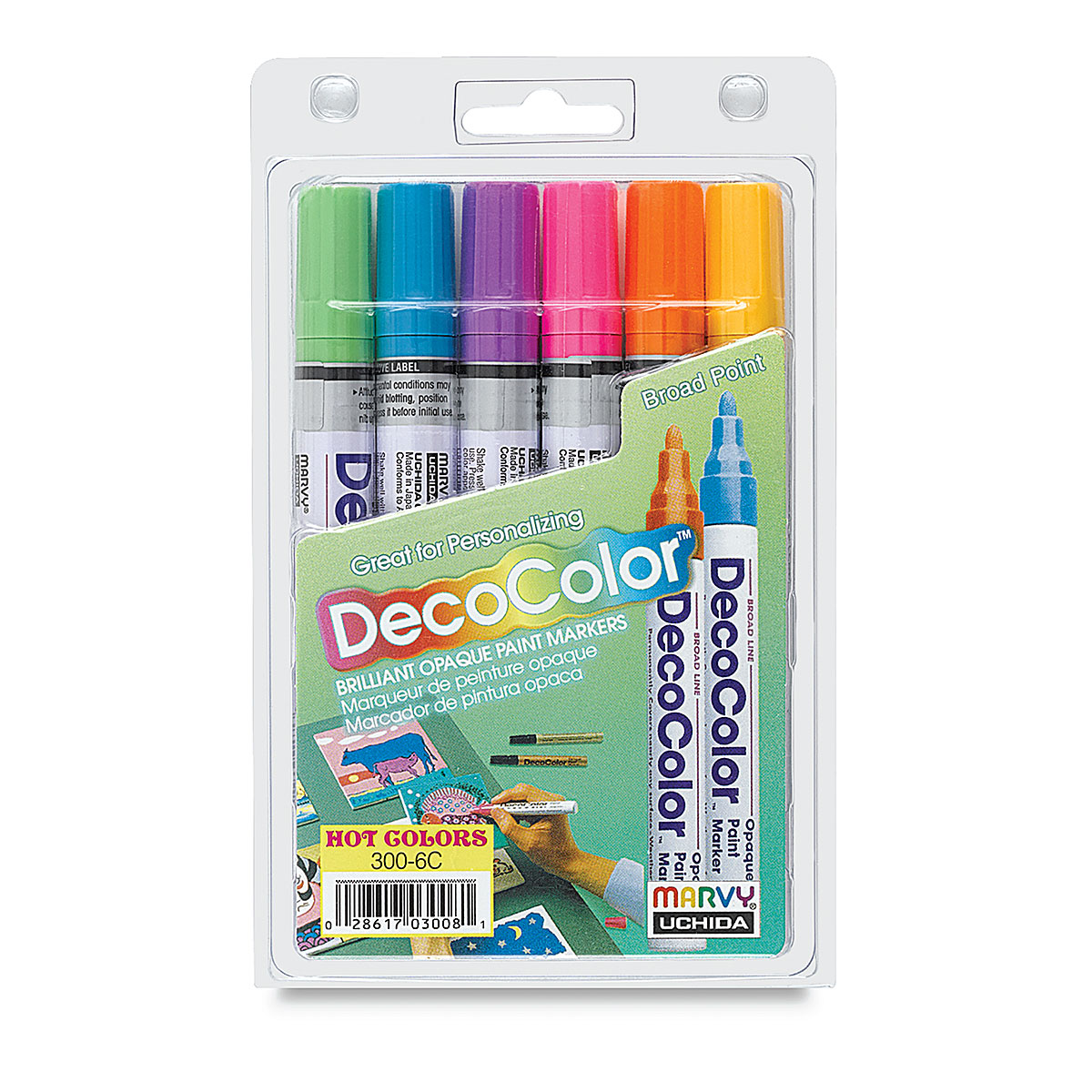 Decocolor Paint Marker - Silver, Extra Fine Tip