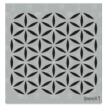 Open in modal - Stencil1 Stencil - Moroccan Petals, Repeat Pattern, 5-3/4'' x 6''