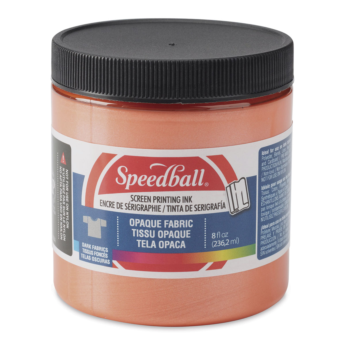 Speedball Fabric Screen Printing Ink 8 oz Jar - Orange