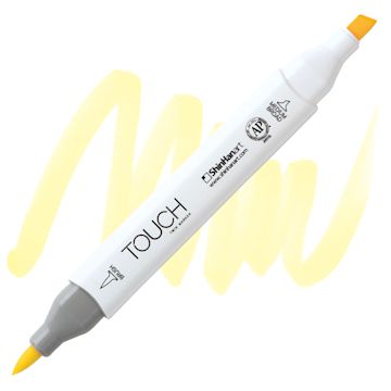 Open in modal - ShinHan Touch Twin Brush Marker - Pale Yellow Y38 marker and swatch
