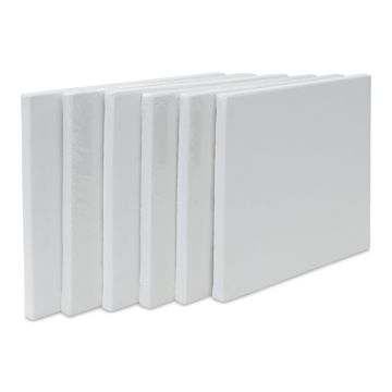 Open in modal - Strathmore 300 Series Slim Frame Stretched Cotton Canvas Pack - 8" x 10", Pkg of 6, front of canvas
