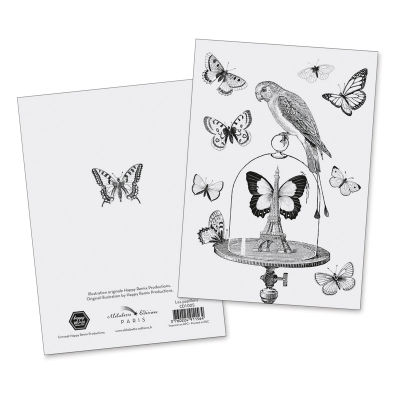 Alibabette Editions Les Papillons Watercolor Card