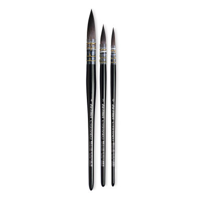 Da Vinci Casaneo Synthetic Squirrel Watercolor Brush - Components of Set of 3 Quills