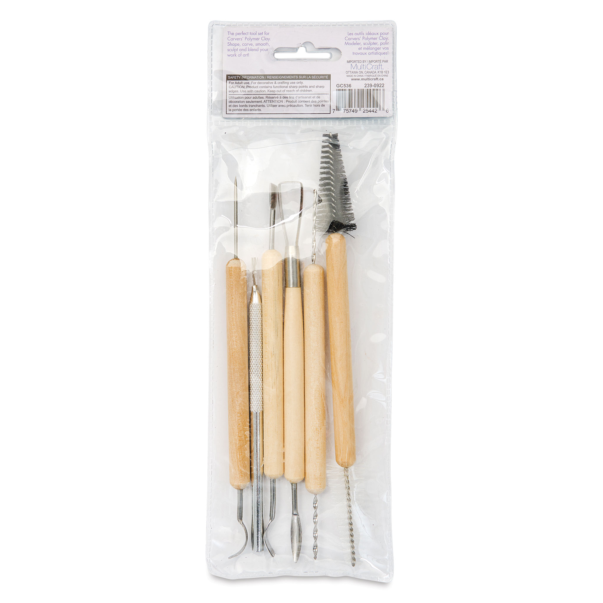 Carvers' Clay Cleaning and Detailing Tools - Set of 6