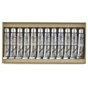 Holbein Vernét Superior Artists' Oil Colors - Set of 12 colors, 20 ml tubes