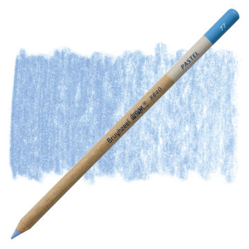 Bruynzeel Design Pastel Pencil - Light Ultramarine 77 (swatch and pencil)