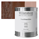 Williamsburg Handmade Oil Paint - French Brown Ochre, 16 oz can