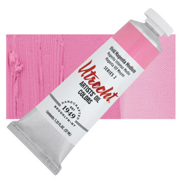 Utrecht Artists' Acrylic Paint - Medium Magenta, 2 oz Tube, Pink