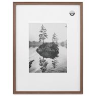 Blick Theo Frame with Mat - Walnut, 18" x 24"