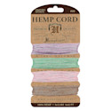 Hemptique Hemp Cord Card - Vintage Colors, ft, 10 lb