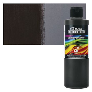 Chroma Craft Colors Acrylic Paint - Raven, 8 oz | BLICK Art Materials