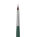 Silver Brush Ruby Satin Synthetic Brush - Pointed Triangle, X-Small, Short Handle