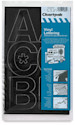 Chartpak Vinyl Letters  3" Capital Letters, Black