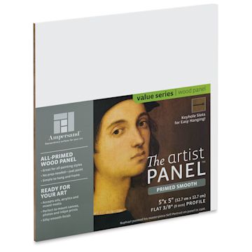 Open in modal - Ampersand Value Series Artist Panel - Smooth, 5" x 5", 3/8" Profile