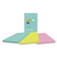 Post-it Super Sticky Notes - Components of 4" x 6" Lined Miami Collection shown with 3 pc package