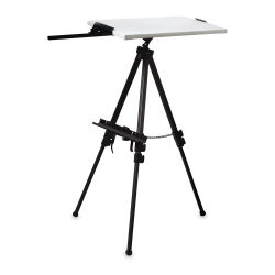 Blick Studio Aluminum Watercolor Field Easel shown with horizontal canvas