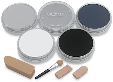 Open in modal - PanPastel Artists’ Painting Pastels Set Grays, Set of 5