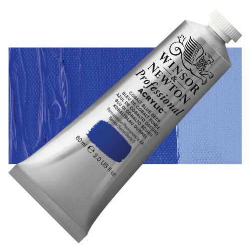 Winsor & Newton Professional Acrylics - Cobalt Blue Deep, 60 ml