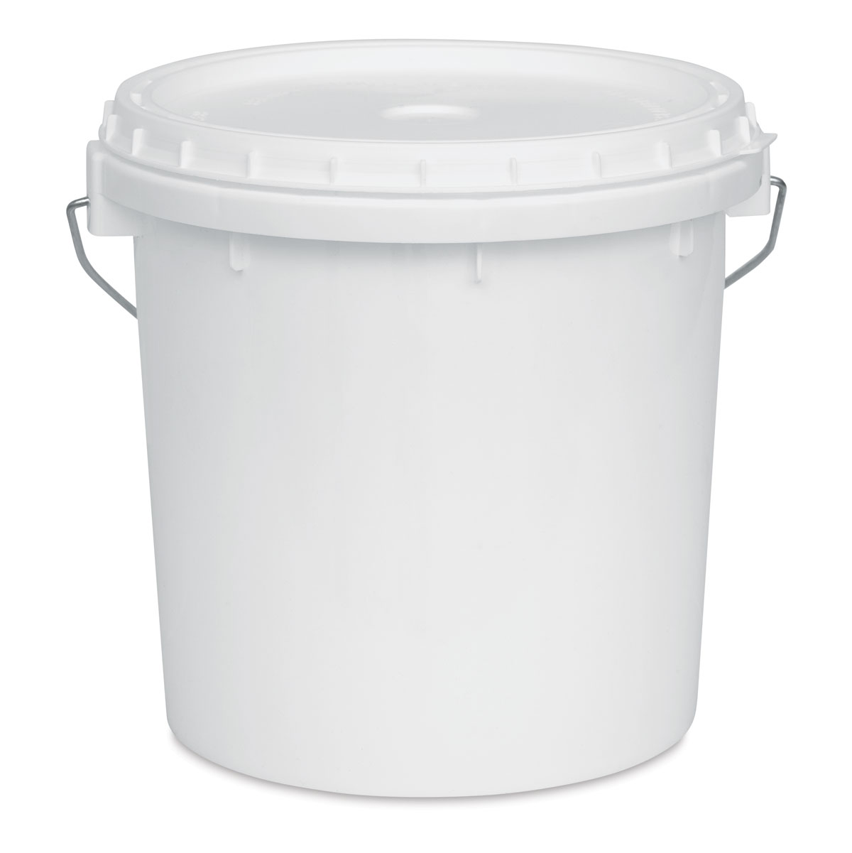 Plastic Bucket 128oz with Handle and Snap-On Lid