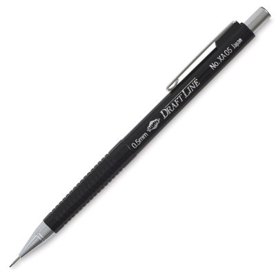 Alvin Draft-Line Mechanical Pencil - Black .5mm Tip Pencil at angle
