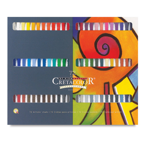 Cretacolor Pastel Carre Hard Pastel Set - Set of 72, Assorted Colors, Complete Set