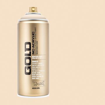Open in modal - Montana Gold Acrylic Professional Spray Paint - Latte, 400 ml (Spray can with color swatch)