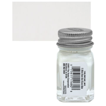 Testors Enamel Paint - Flat White, 1/4 oz bottle