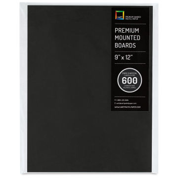 UArt Premium Sanded Pastel Paper Board - 9" x 12", Dark, 600 Grit