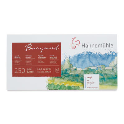Hahnemühle Burgund Watercolor Postcard Pad - 4.1" x 8.3", 20 Cards (front cover)
