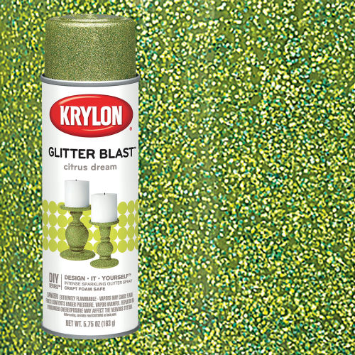 Krylon Glitter Blast Glitter Spray Paint for Craft Projects, Mystical  Silver, 5.75 oz
