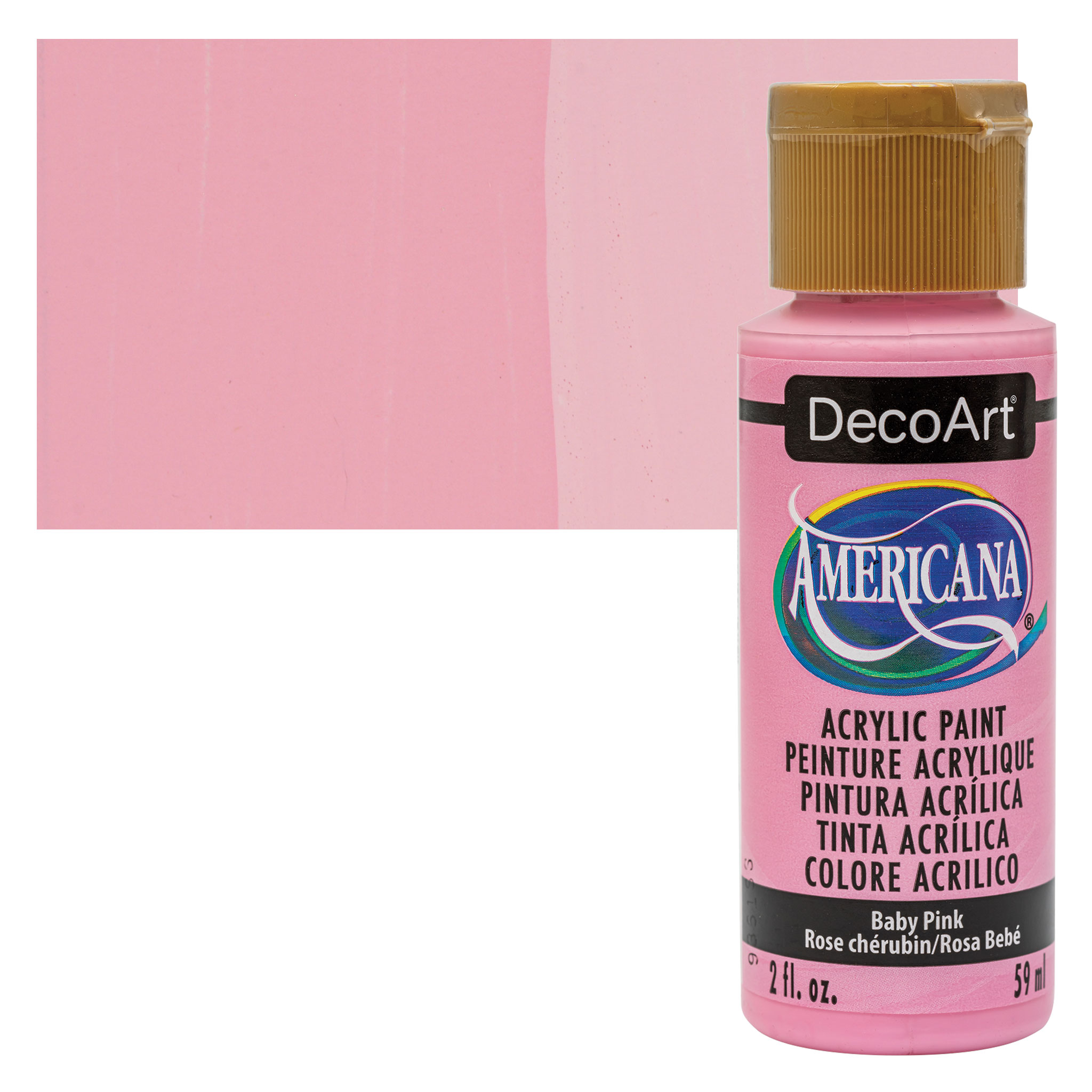 Petal Pink DecoArt Acrylic Paints - DA214 - Petal Pink Paint, Petal Pink  Color, Americana DecoArt Paint, E5ADC8 