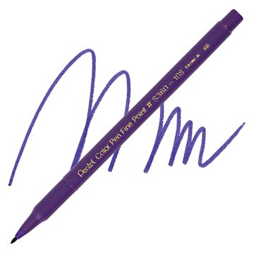 Open in modal - Pentel Color Pen - Violet pen and swatch