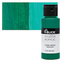 Blick Matte Acrylic - Dark Green Medium, 2 oz bottle