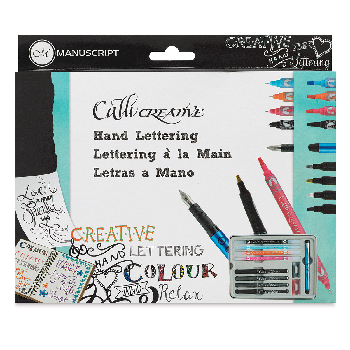 Manuscript CalliCreative Italic Calligraphy Marker Set 12 Colors Fine