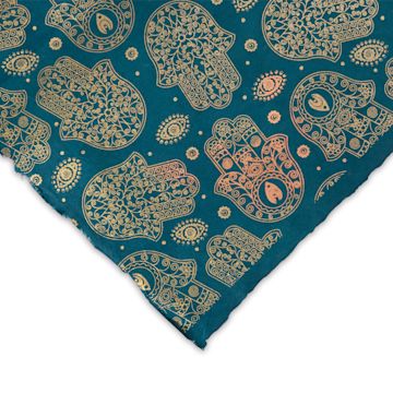 Open in modal - Hamsa Print Lokta Paper - 22" x 30", corner of sheet