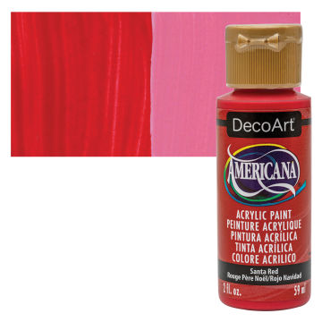 DecoArt Americana Acrylic Paint - Santa Red, 2 oz