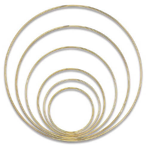 Gold-Tone Welded Macramé Rings