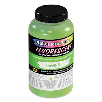 Open in modal - Smooth-On Maker Pro Acrylic-Urethane Paint - Fluorescent Green, 16 oz