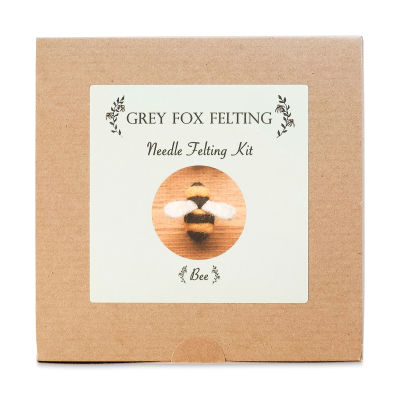Grey Fox Felting Needle Felting Project Kit - Bee (Front of packaging)