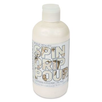 Open in modal - FolkArt Drizzle Acrylic Pouring Paint - Cloud Surf Metallic, 9 oz