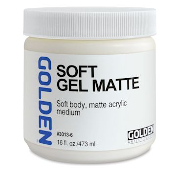 Golden Soft Acrylic Gel Medium - Matte, 16 oz jar | BLICK Art Materials