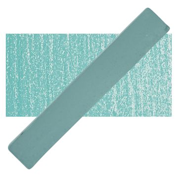 Open in modal - Holbein Artists' Soft Pastel - Cobalt Green Light pastel and swatch