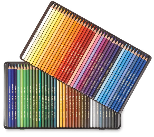 Blick Studio Artists' Colored Pencil Set - Set of 72, Assorted Colors, Wood Box