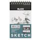 Blick Studio Sketch Pad 5 1/2" x 8 1/2 "-100 Sheets. Front of pad, wirebound at top.