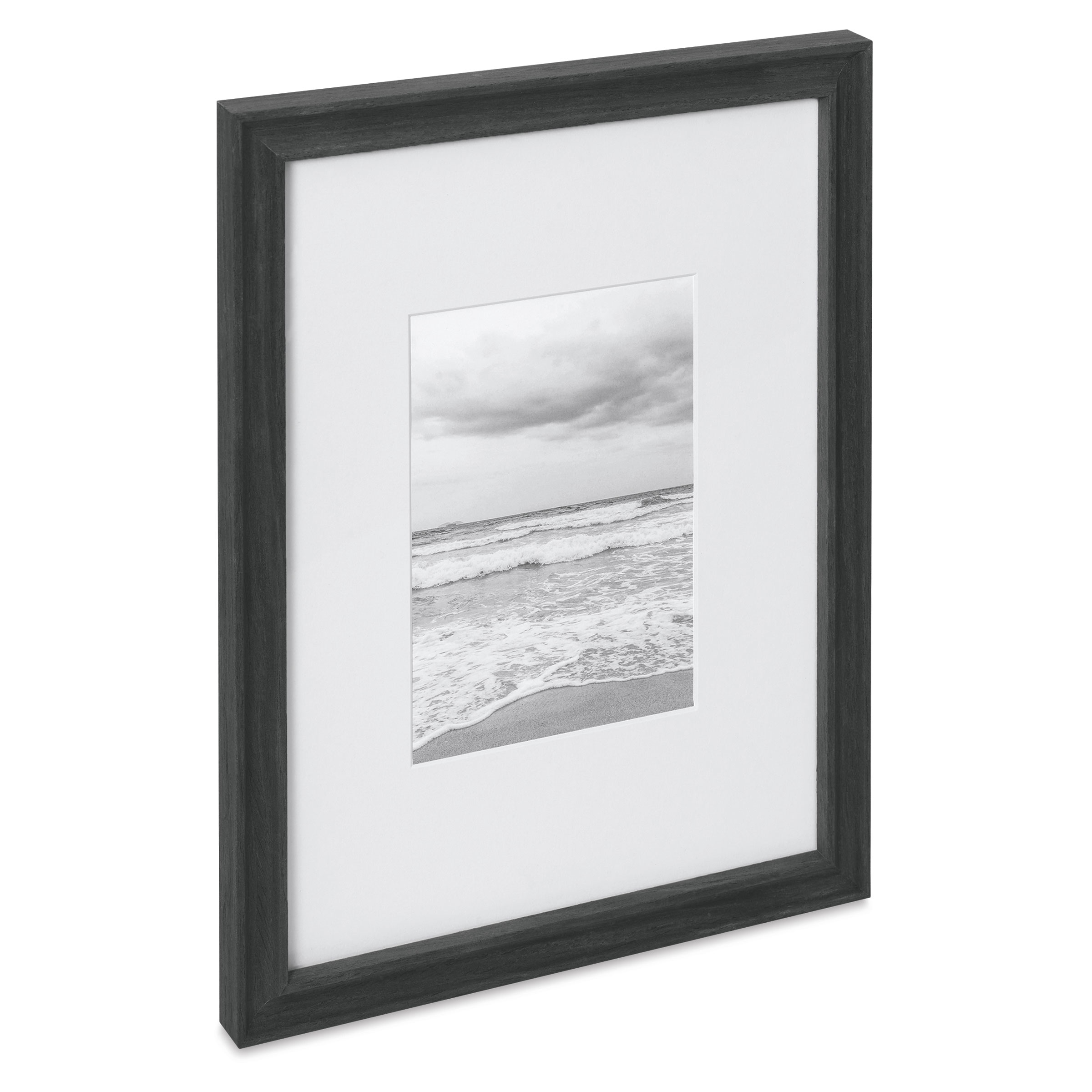 Blick Theo Frame with Mat - Charcoal, 9