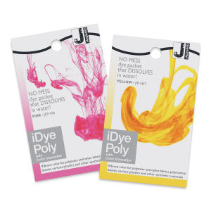 Jacquard iDye for Polyester/Nylon (Pink and Yellow dye packets)