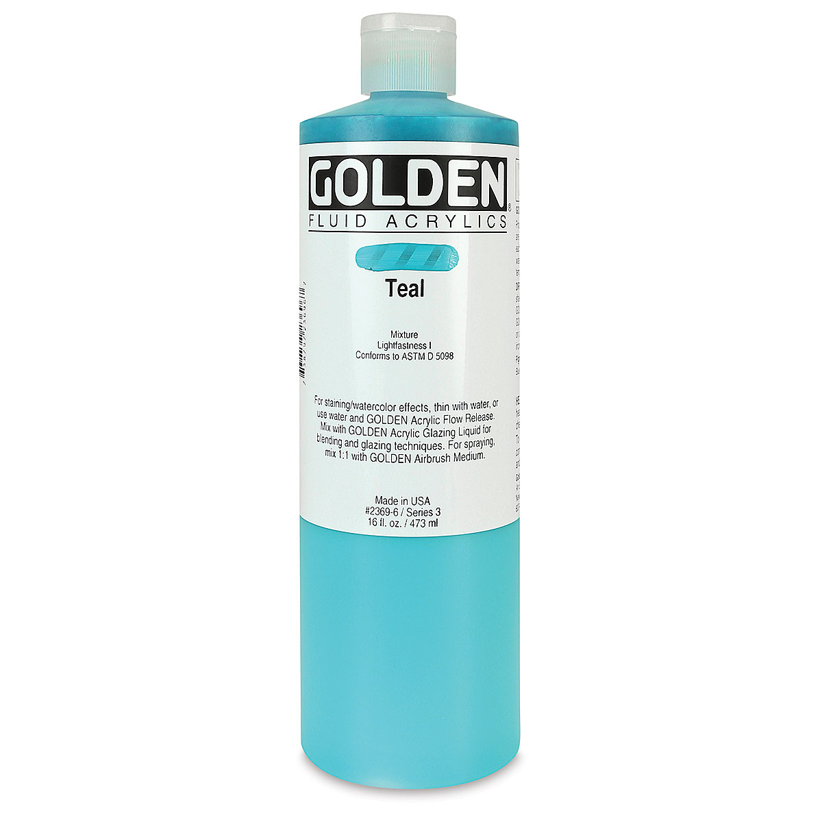 Golden : High Flow : Acrylic Paint : 118ml (4oz): Teal : S3