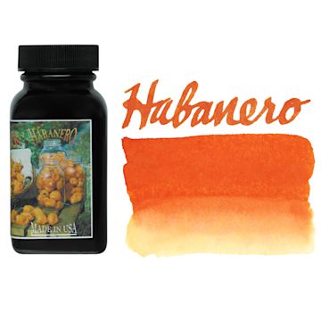 Open in modal - Noodler's Ink Fountain Pen Ink - Habanero, swatch and bottle