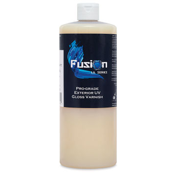 Chroma Fusion I.A. Series Pro-Grade Exterior UV Varnish - Front of 32 oz bottle of Gloss Varnish